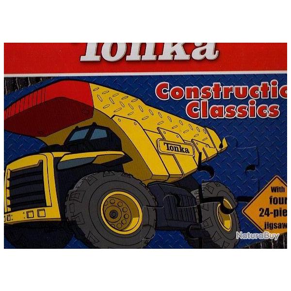 tonka. construction classics. livre puzzle