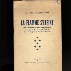 Collaboration-Vichy. la flamme s'éteint avec l'image dernière du maréchal pétain