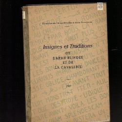 insignes et traditions de l'arme blindée et de cavalerie