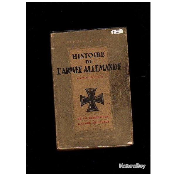 III e REICH. Histoire de l'arme allemande. de la Reichswehr  