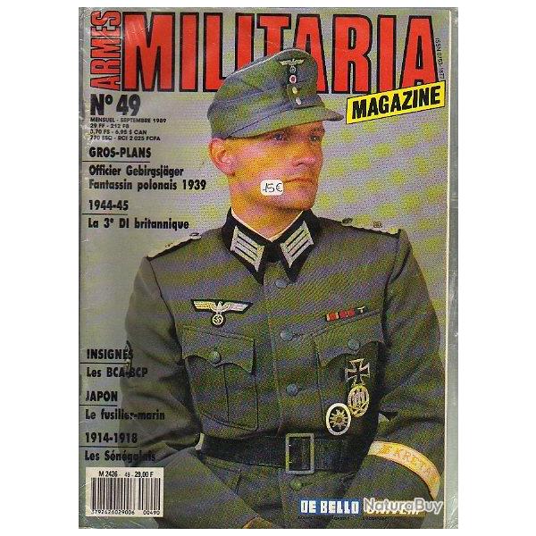 Militaria Magazine 49  puis diteur .japonais , tirailleurs sngalais , chasseurs , normandie