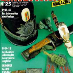 Militaria magazine 25 octobre 1987. épuisé éditeur, boucles allemandes 14, gmc; usaaf, rif,