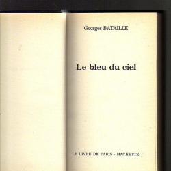 Le bleu du ciel.georges bataille