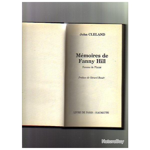 Mmoires de fanny hill ,femme de plaisir de john cleland