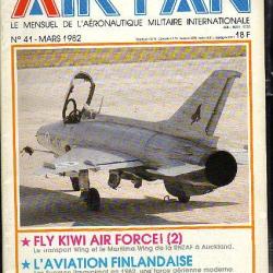 air fan n° 41. mensuel de l'aéronautique militaire internationale, aviation finlansaise, fly kiwi