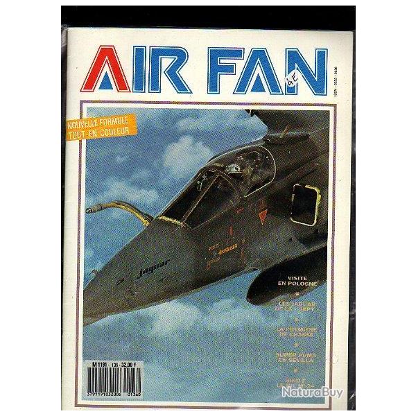 air fan 136. revue de l'aviation . jaguar de la sept , super puma en sevilla