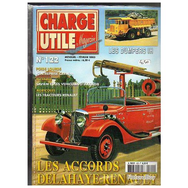 charge utile 122. renault , cars , saviem, unimog mercdes ,Accords Delahaye-Renault