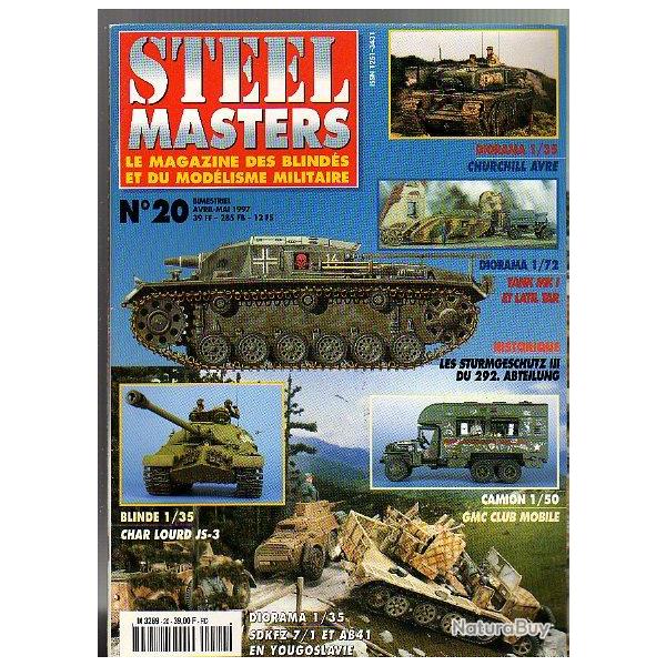 steelmasters 20 , gmc club mobile, ,churchill avre, sturmgeschutz III, arme blinde italienne 1