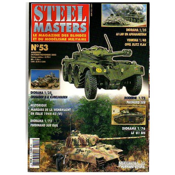 steelmasters 53 ,  panhard ebr, opel blitz flak , b1 bis, marques wehrmacht italie 44-45 6, sdkfz 22