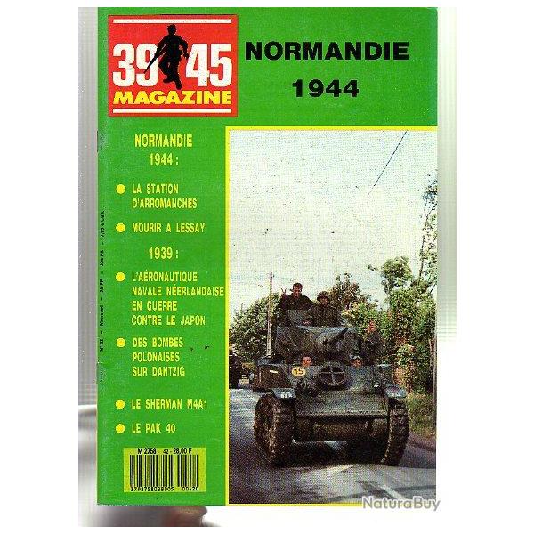 39-45 Magazine n 42. puis diteur. pak 40,sherman m4 a 1, mourir  lessay, ,stutzpunkt 42