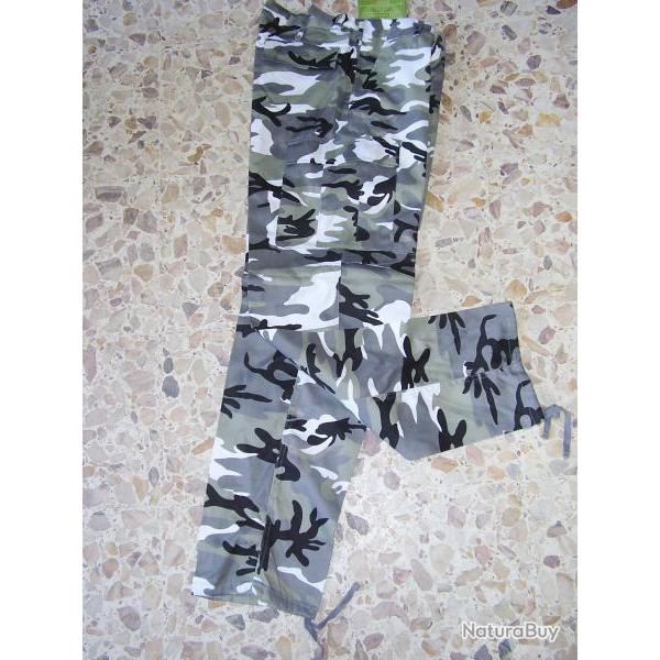 pantalon  camo urbain gris   S  taille 38  Treesco