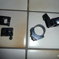 embase eaw BROWNING BAR  avec colliers 25,4 mm