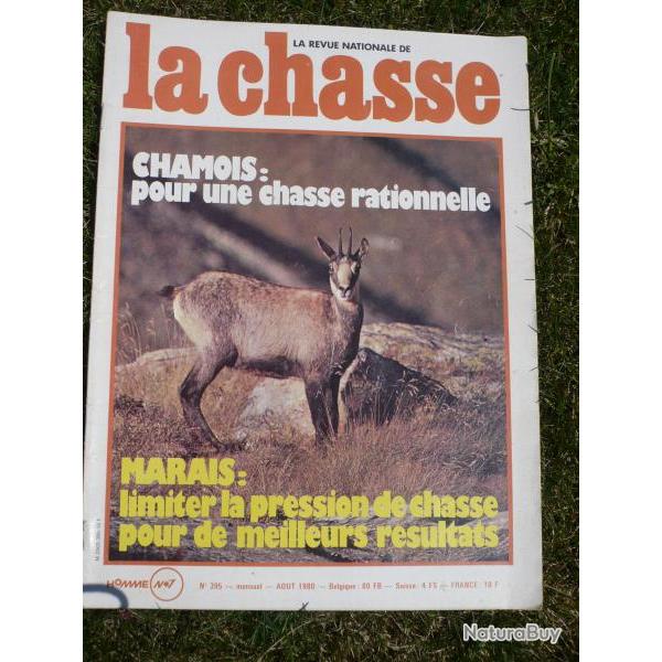 Revue nationale de la chasse n395 - aot 1980