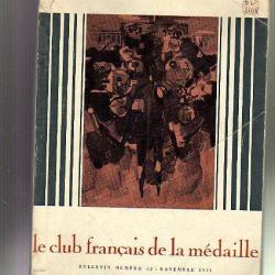 le club français de la médaille. bulletin 33 novembre 1971