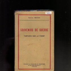 souvenirs de guerre. tartarin sur le front + lettre circulaire novembre 1939 , guerre 1914-1918.
