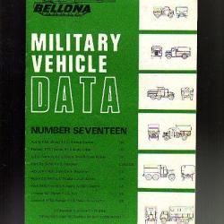 bellona military vehicles data. n° 17. véhicules militaires