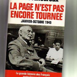 la page n'est pas encore tournée.janvier-octobre 1945 d'henri amouroux , tome 10 , procès pétain