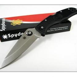 Couteau SPYDERCO Black FRN ENDURA 4 VG-10 Plain SC10PBK