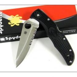 Couteau SPYDERCO Black FRN ENDURA 4 VG10 Plain SC10PSBK