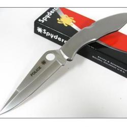 Couteau SPYDERCO Stainless Steel POLICE Plain Edge SC7P