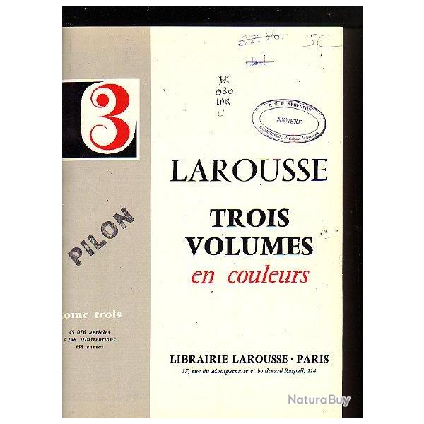 larousse en 3 volumes couleurs . volume 3 seul NO-Z