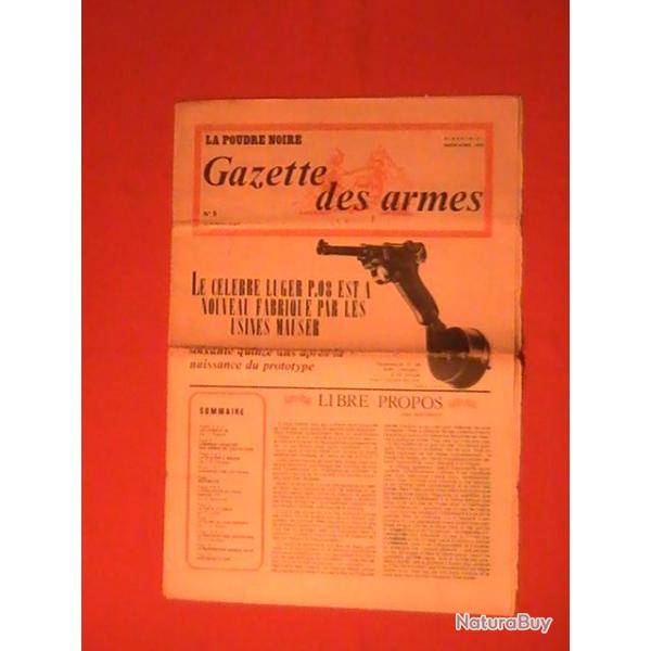 RARE GAZETTE DES ARMES N5