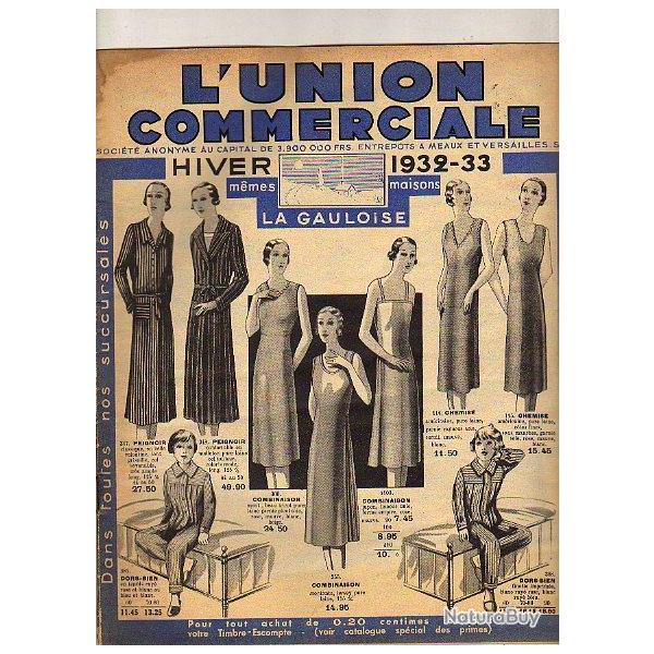 l'union commerciale . catalogue hiver 1932-33