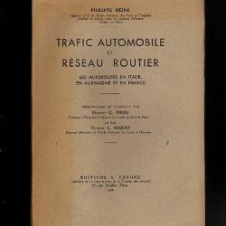 trafic automobile et réseau routier 1944 les autoroutes en italie ,france. vichy-collaboration