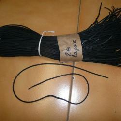 Paire de lacets noirs 90 cms ( Armée Espagnole )