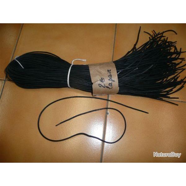 Paire de lacets noirs 90 cms ( Arme Espagnole )