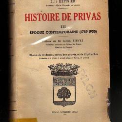 histoire de privas . tome 3 . époque contemporaine 1789-1950