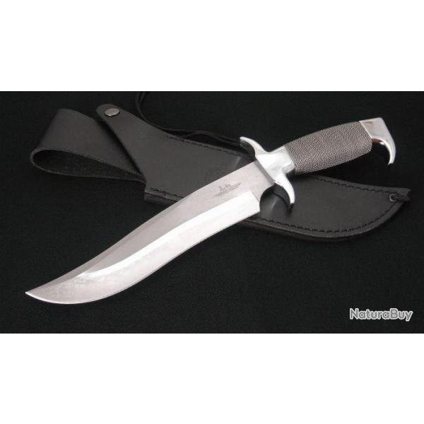 Couteau Bowie De Chasse Faon Mdival Gil Hibben Highlander Bowie Lame Acier 420 GH627