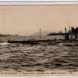 CPA - MARINE DE GUERRE - " Gustave Zede " Torpilleur Sous - Marine électrique N°3844