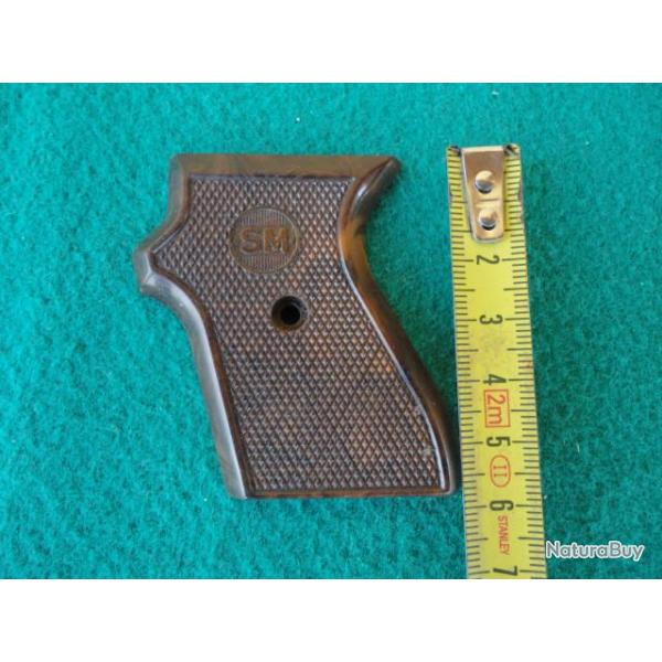 Plaquette gauche pistolet  blanc SM.