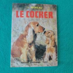 Ancien livre sur le chien Cocker.