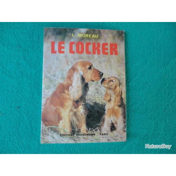 Ancien livre sur le chien Cocker.