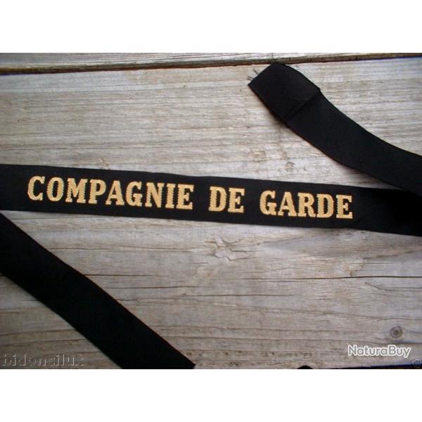 RUBAN BACHI MARINE :   COMPAGNIE DE GARDE