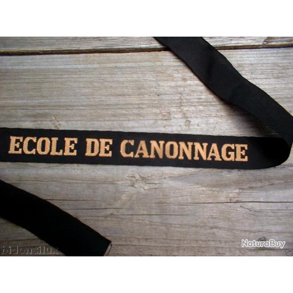 RUBAN BACHI MARINE :   ECOLE DE CANNONAGE