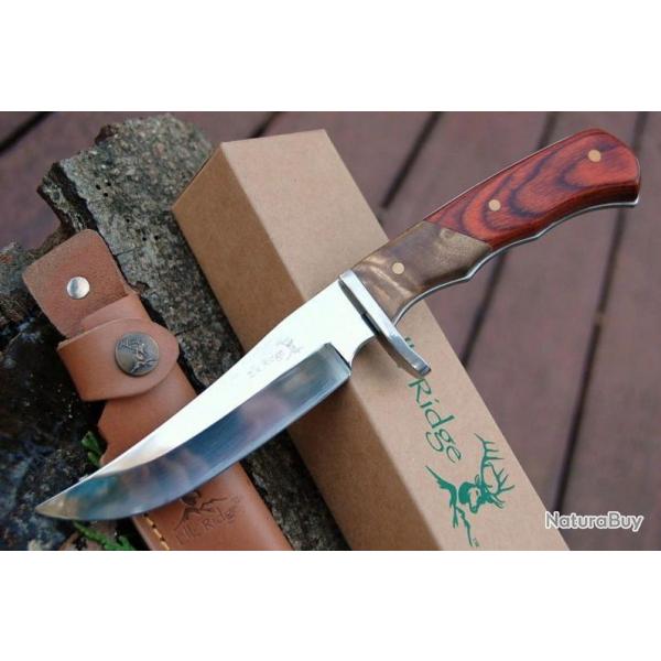 COUTEAU CHASSE ELK RIDGE Cocobolo & Burlwood Hunter  ER085