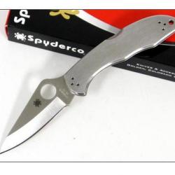 Couteau SPYDERCO Stainless DELICA 4 Plain Edge SC11P