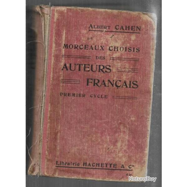 morceaux choisis des auteurs franais . 1910 voir tat
