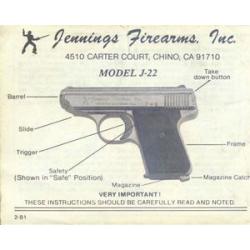 Jennings J22 manuel pdf  jennings model j-22