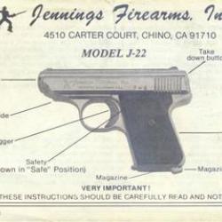 Jennings J22 manuel pdf  jennings model j-22