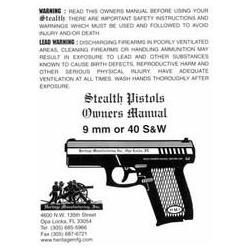 Heritage  stealth Pistol manuel pdf