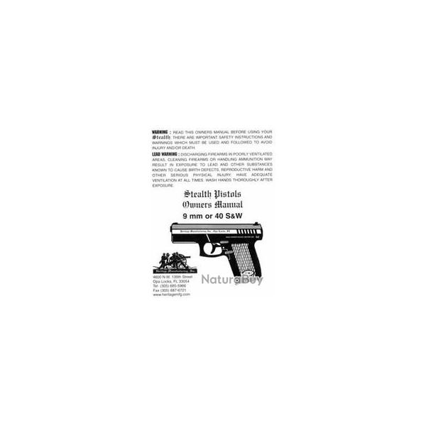 Heritage  stealth Pistol manuel pdf