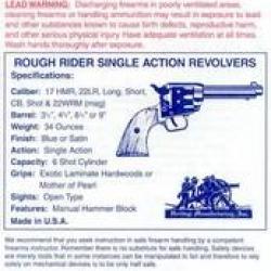 Heritage Roughrider 22Lr  manuel pdf