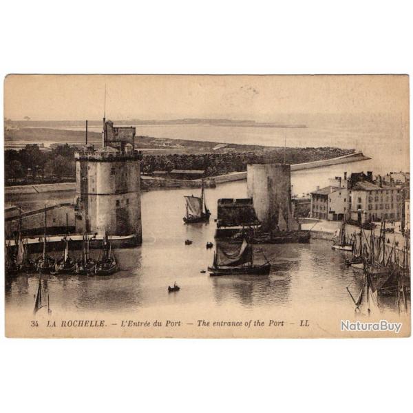 CPA - LA ROCHELLE- L'Entre du Port N1308