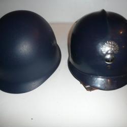 casque belge Mle 1962 de gendarmerie ou maintien de l'ordre