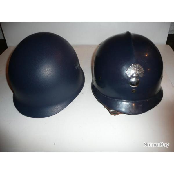 casque belge Mle 1962 de gendarmerie ou maintien de l'ordre
