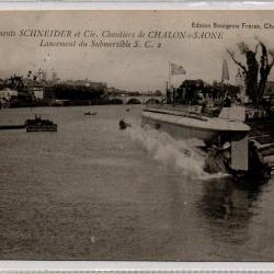 CPA - MARINE DE GUERRE - Établissement SCHNEIDER et Cie  de CHALON - s - SAÔNE N°3847
